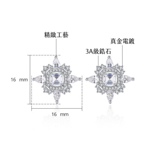 燦爛之星鋯石耳環：圖片 6